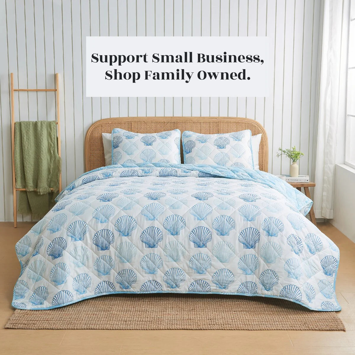 Linery & Co. Nautical Printed Reversible Quilt Set
