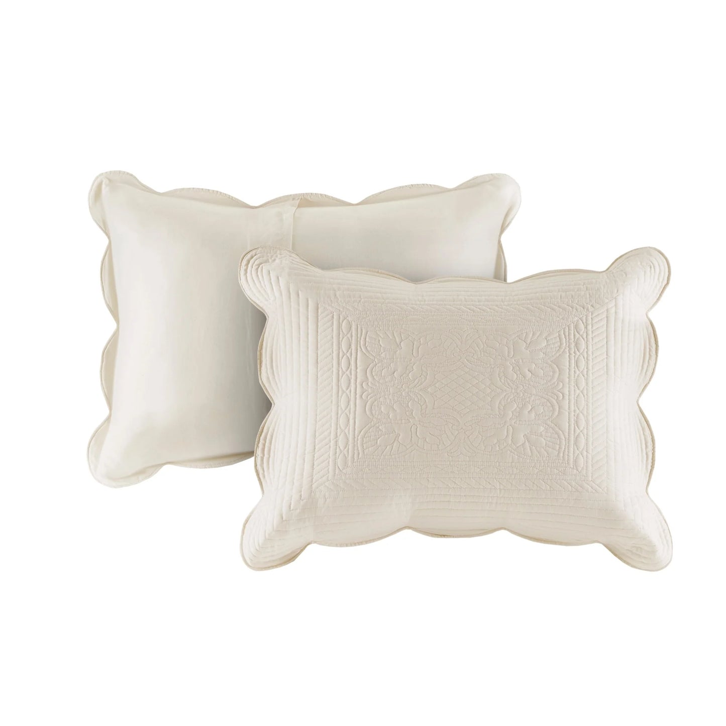 Madison Park Marino 3 Piece Reversible Scalloped Edge Quilt Set