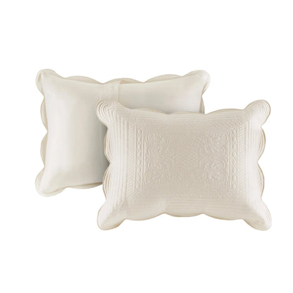 Madison Park Marino 3 Piece Reversible Scalloped Edge Quilt Set
