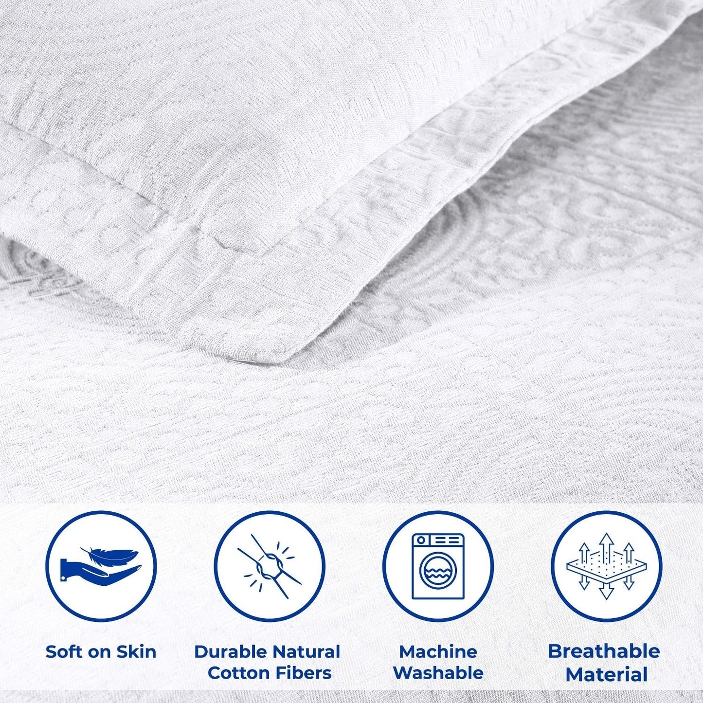 Superior Fleur De Lis Cotton Decorative Bedspread Set
