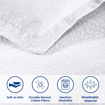 Superior Fleur De Lis Cotton Decorative Bedspread Set