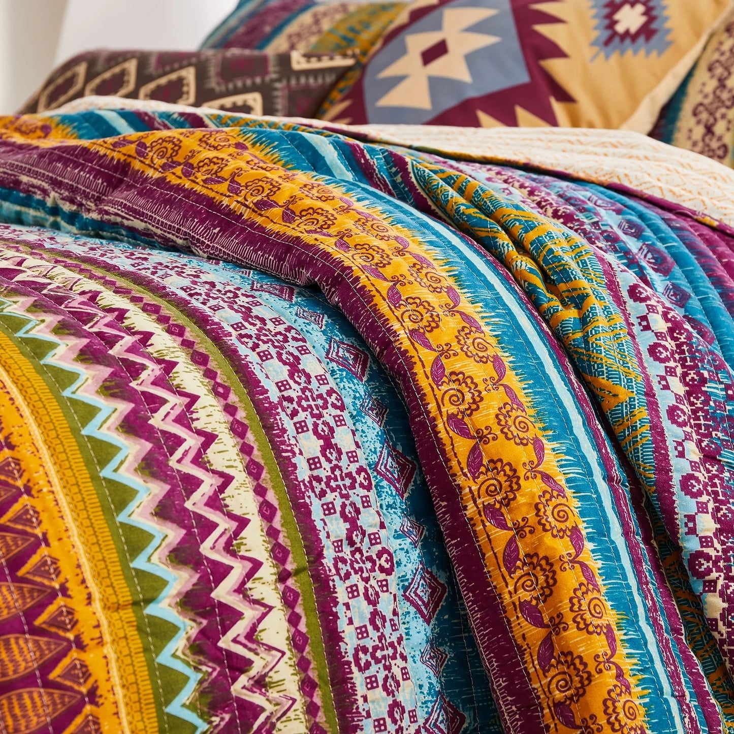 Greenland Home Fashions Southwest Bonus Quilt Set with Pillows
