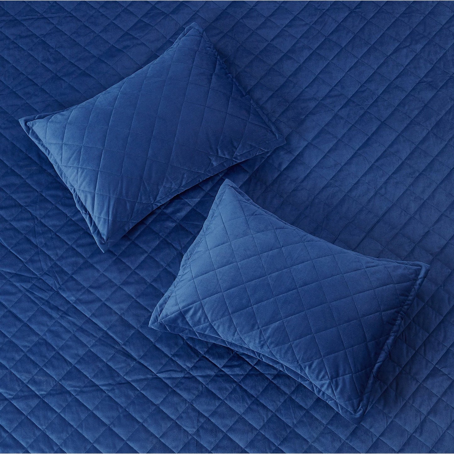 Serenta Velvet Quilts 5 Piece Ultra Soft Floor Touching Bedspread Set