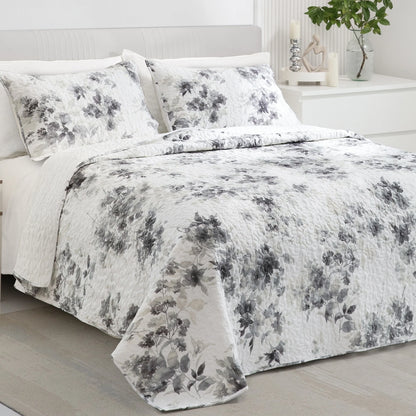 Wonderful Sophia Lightweight Floral Quilt Set