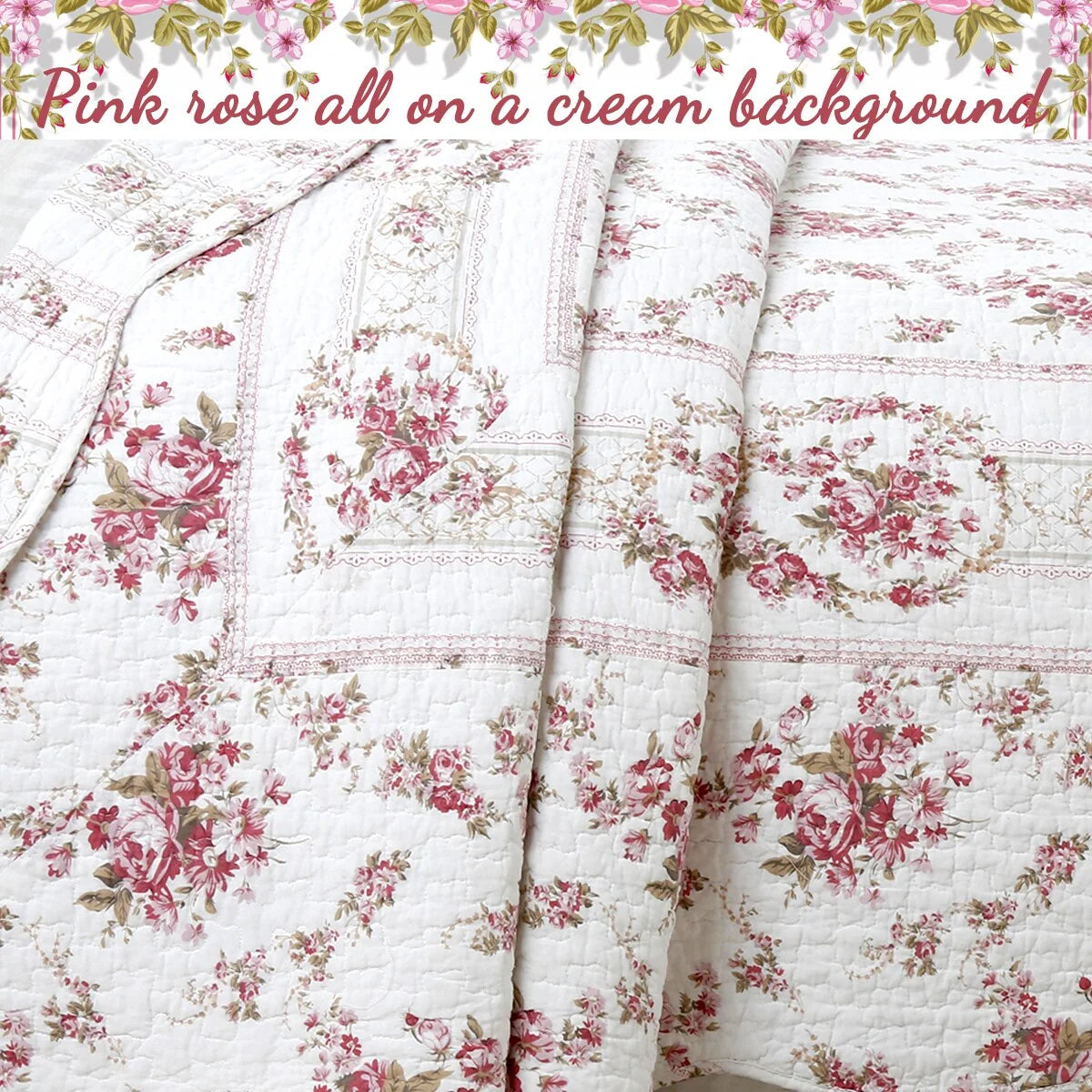 The Gray Barn Ravens Way Vintage Rose Cotton Quilt Bedding Set