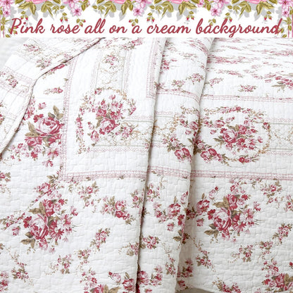 The Gray Barn Ravens Way Vintage Rose Cotton Quilt Bedding Set