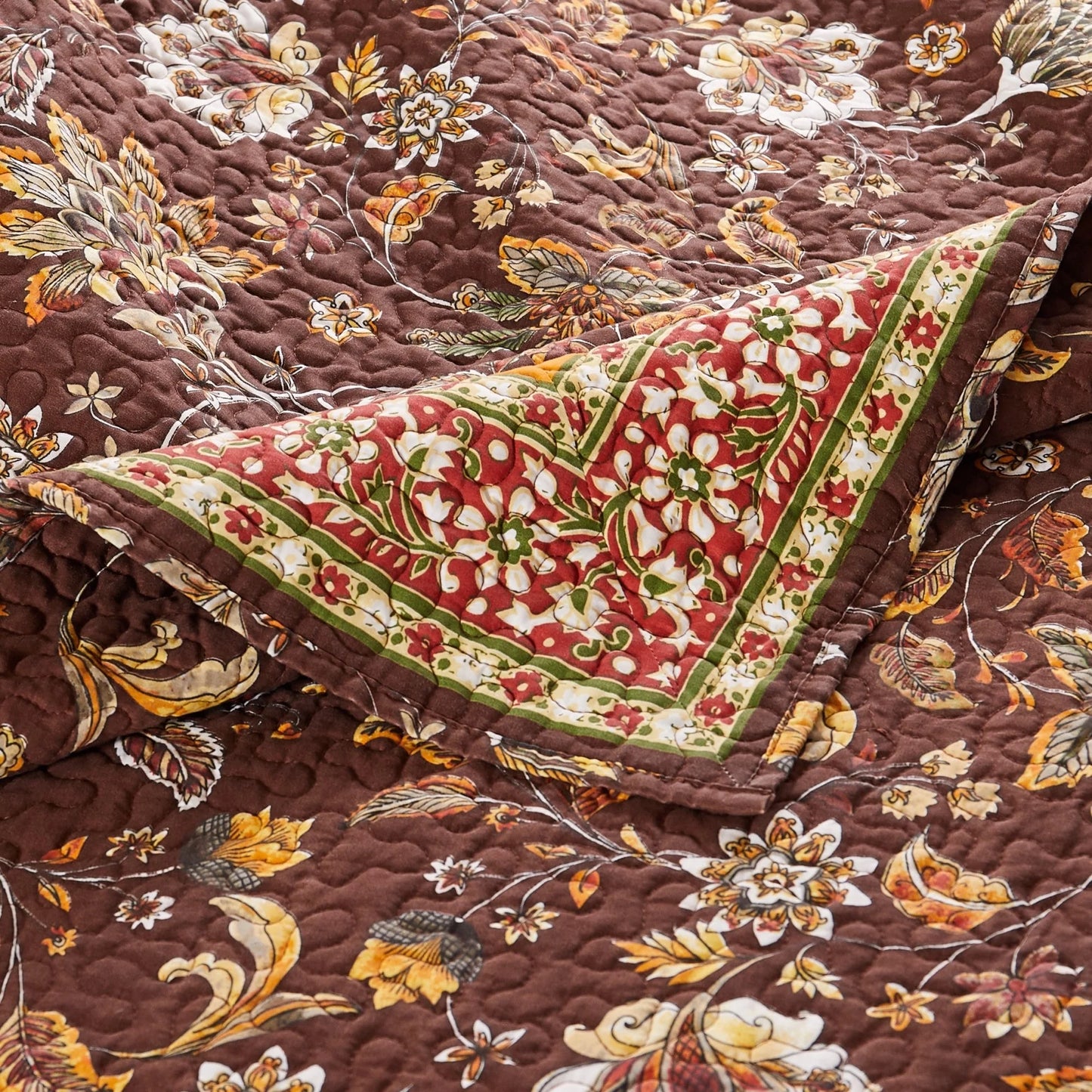 Barefoot Bungalow Audrey Cotton-Rich Reversible Quilted Bedding Set