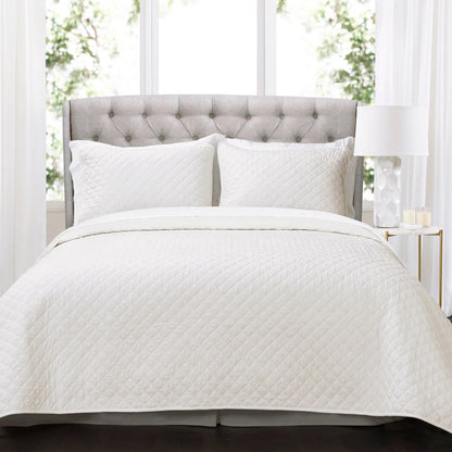 Copper Grove Balm Diamond Oversized Cotton 3-piece Quilt Set