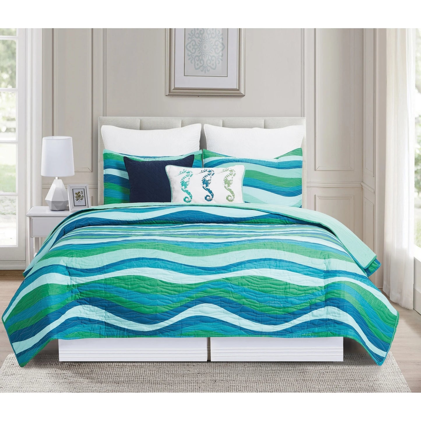 Deep Blue Sea Quilt Set