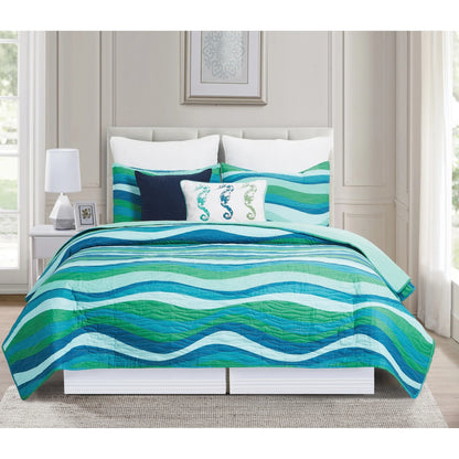 Deep Blue Sea Quilt Set