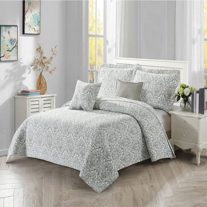 Serenta Visionary Microfiber 5-piece Quilt Set