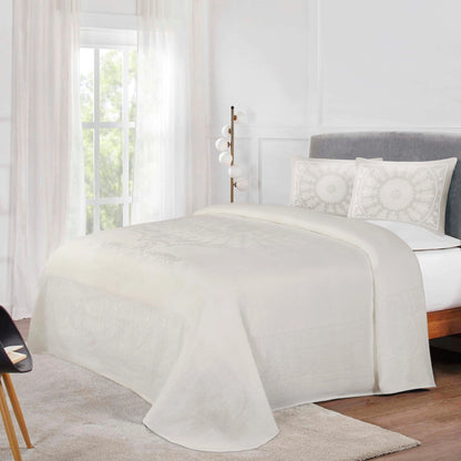 Superior Cotton Blend Oversized Classic Medallion Bedspread Set