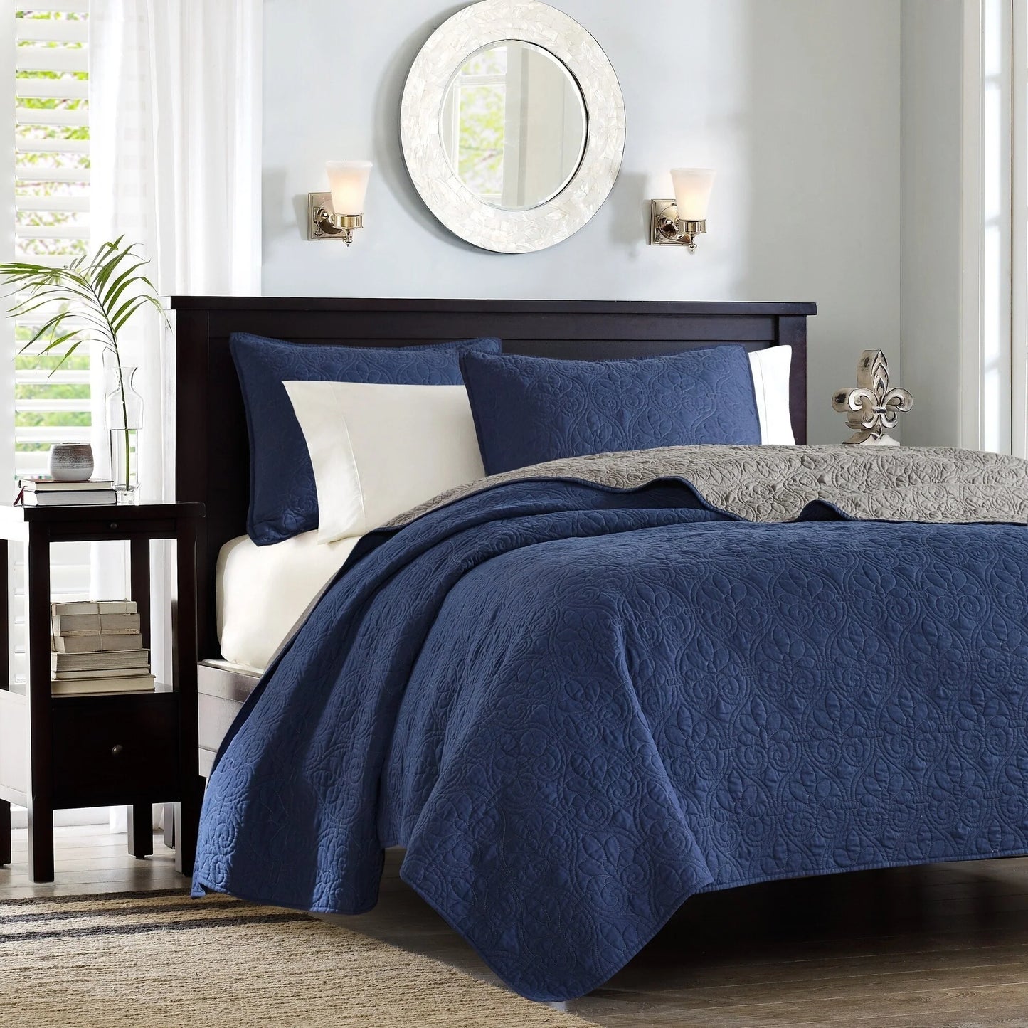 Madison Park Mansfield Reversible Quilt Set