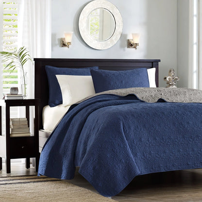 Madison Park Mansfield Reversible Quilt Set