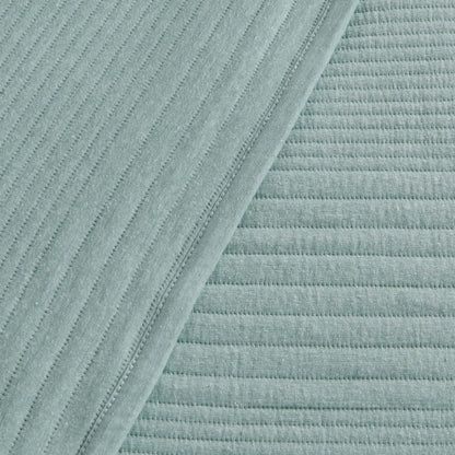 Linery & Co. Cotton Blend Jersey Knit Channel Stitch Quilt Set