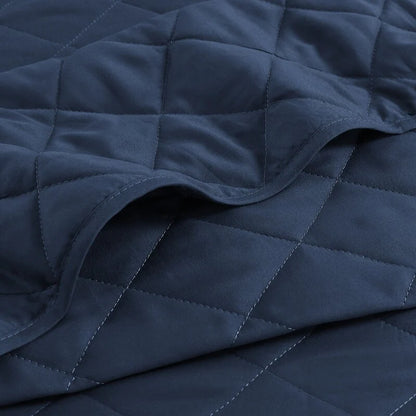 Modern Ultra Soft Microfiber Traditional Diamond Quilting Coverlet Quilt Set