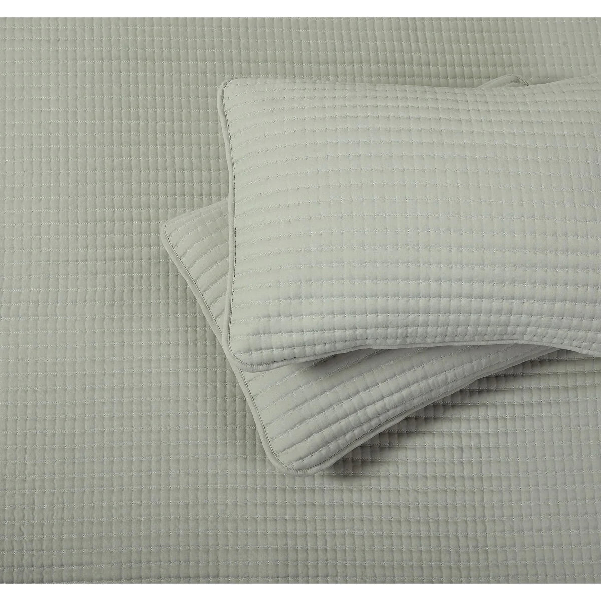 Nanshing Cassidy 7 Piece Solid Color Waffle Quilt Set