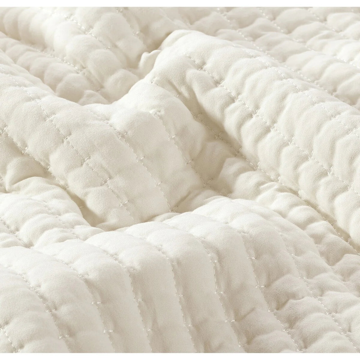 Nanshing Cassidy 7 Piece Solid Color Waffle Quilt Set