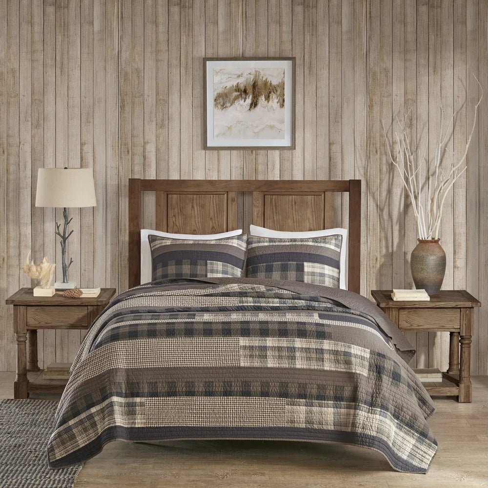 Woolrich Winter Plains 100-percent Cotton Oversized Quilt Mini Set