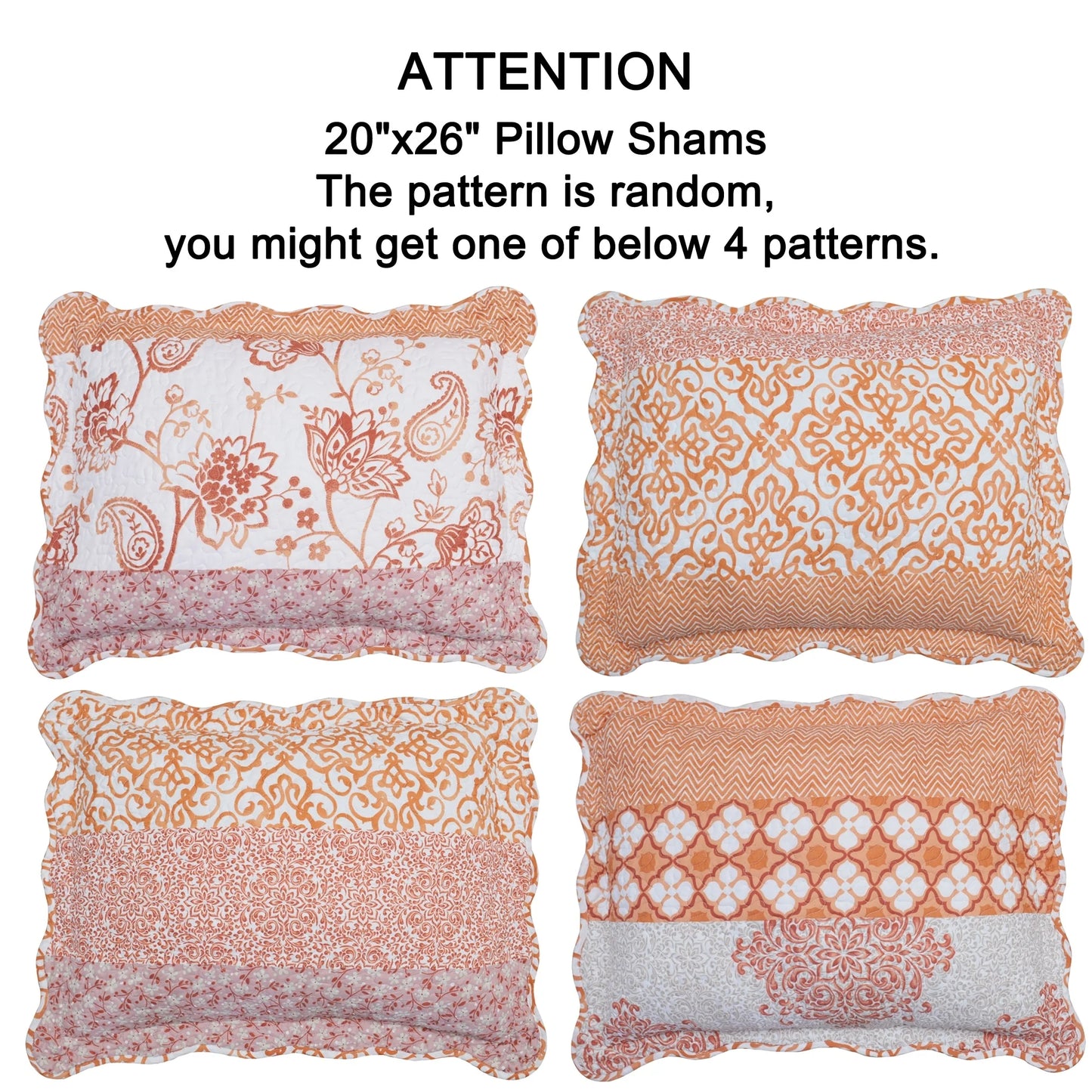 9-pc. Cal King Printed Striped Microfiber Blend Bed Coverlet Set