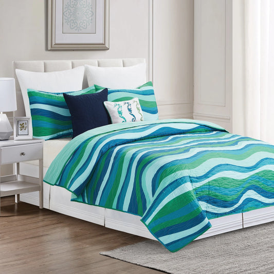 Deep Blue Sea Quilt Set