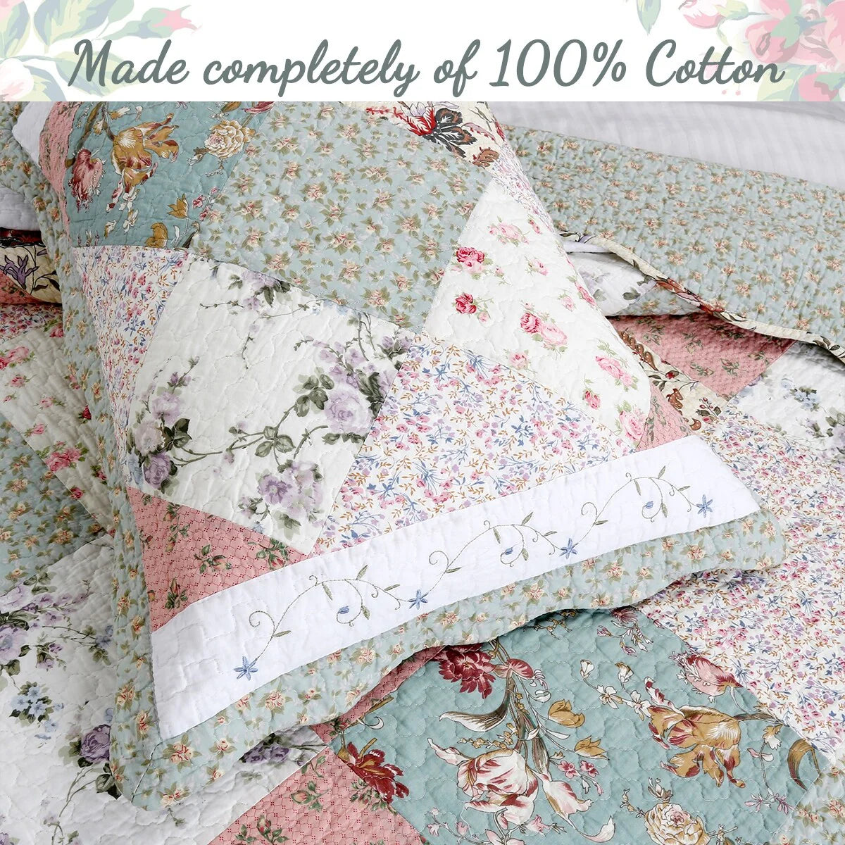 Celia Patchwork Cotton Quilt Bedding Set