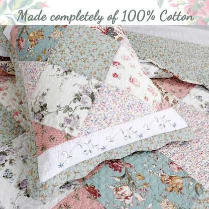 Celia Patchwork Cotton Quilt Bedding Set