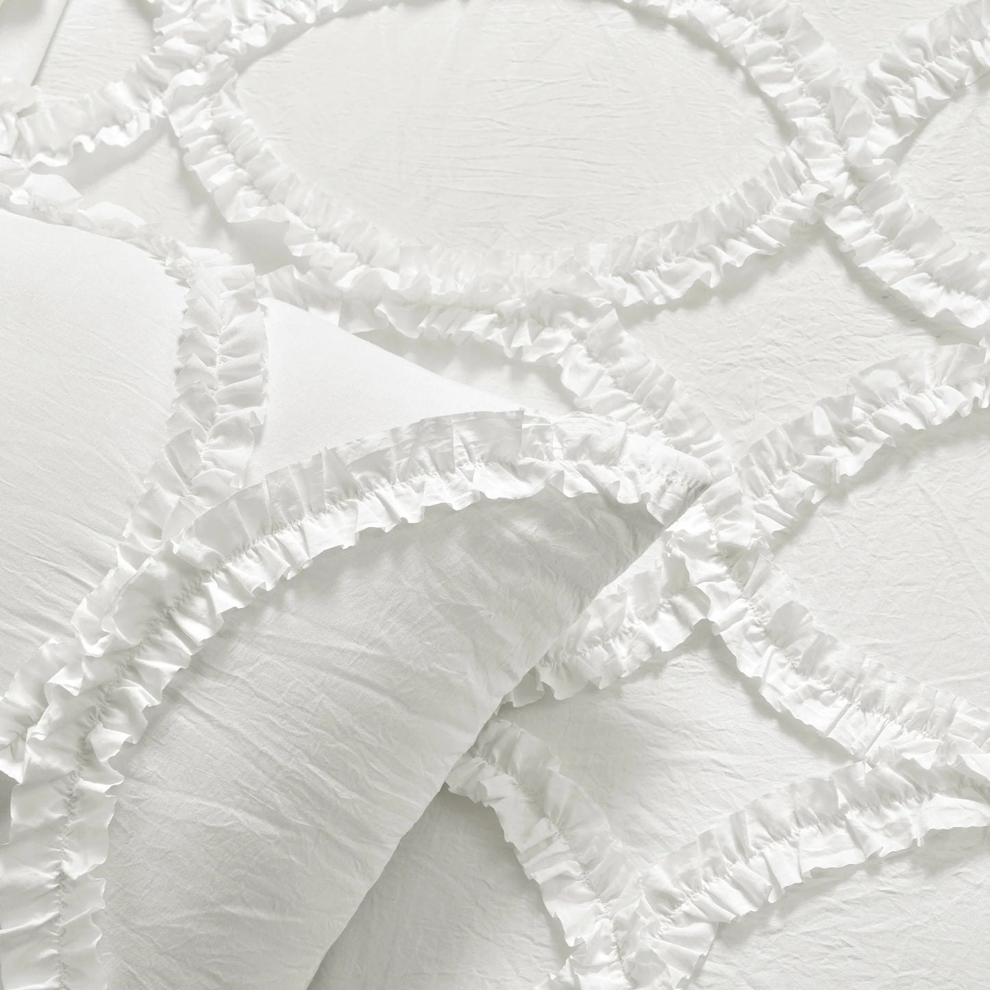 The Gray Barn Peony Grove Ruffled Embroidery 3-piece Bedspread Set