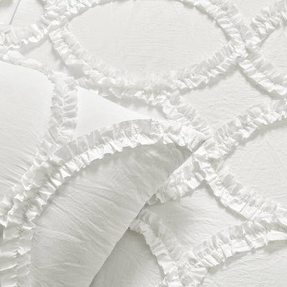 The Gray Barn Peony Grove Ruffled Embroidery 3-piece Bedspread Set