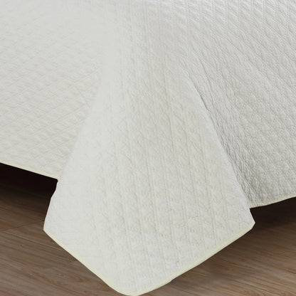 Copper Grove Verbena Diamond Stitch Cotton Quilt Set