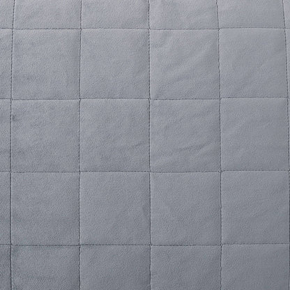 Kenneth Cole Solid Velvet Charcoal Reversible Quilt Set