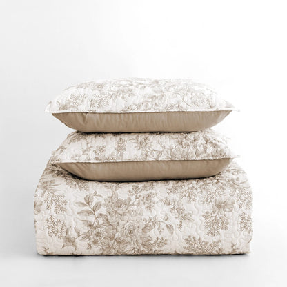 Wonderful Floral Quilt Set 3 Piece Cotton