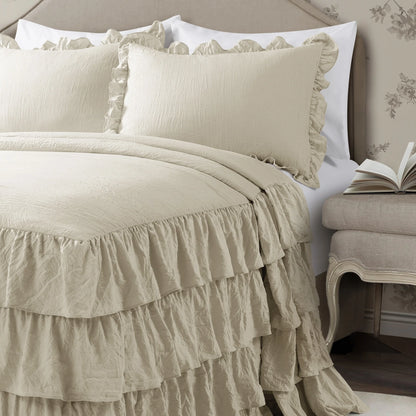 The Gray Barn Molly Mae Ruffle Skirt Bedspread Set