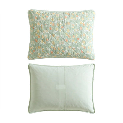 Tommy Bahama Pineapple Bloom Cotton Reversible Green Quilt Set