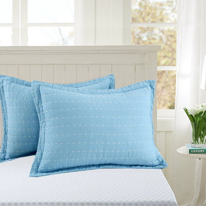 MarCielo 3PCS 100% Cotton Oversized Bedspread Set Coverlet Quilt Set Stitching