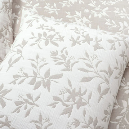 Lush Decor Floral Jacquard Reversible Soft Matelasse Quilt 3-Piece Set