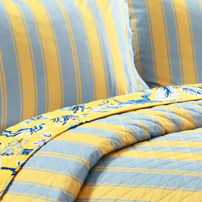 Lush Decor Dolores 3 Piece Cotton Quilt Set