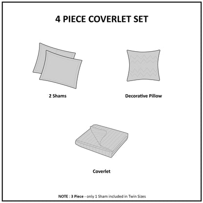 Intelligent Design Tamil Reversible Paisley Quilt Set with Throw Pillow