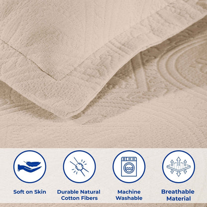 Superior Celtic Circle Cotton Decorative Bedspread Set