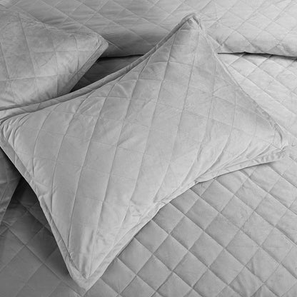 Serenta Velvet Quilts 5 Piece Ultra Soft Floor Touching Bedspread Set