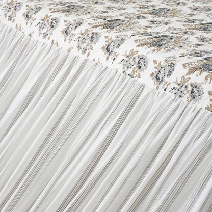 Annie Floral Coverlet- Blue or Portabella