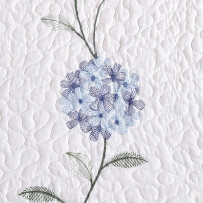 Carnation Embroidered Bedspread