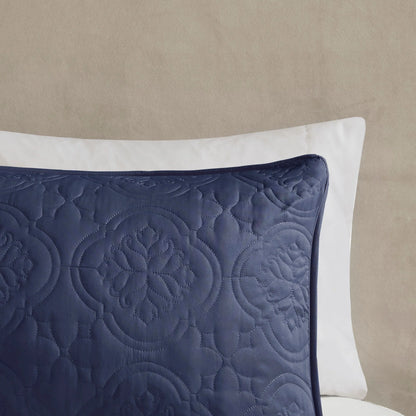 510 Design Hayley Oversized Solid Texture 3 Piece Reversible Bedspread Set
