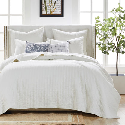Greenland Home Textured Fashion Finely Stitched Quilted Coverlet Set