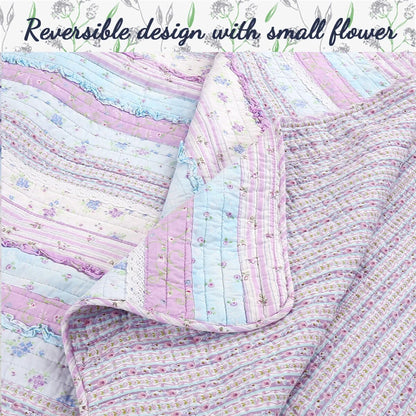 Porch & Den Gwinnett Chic Lace Quilt Bedding Set