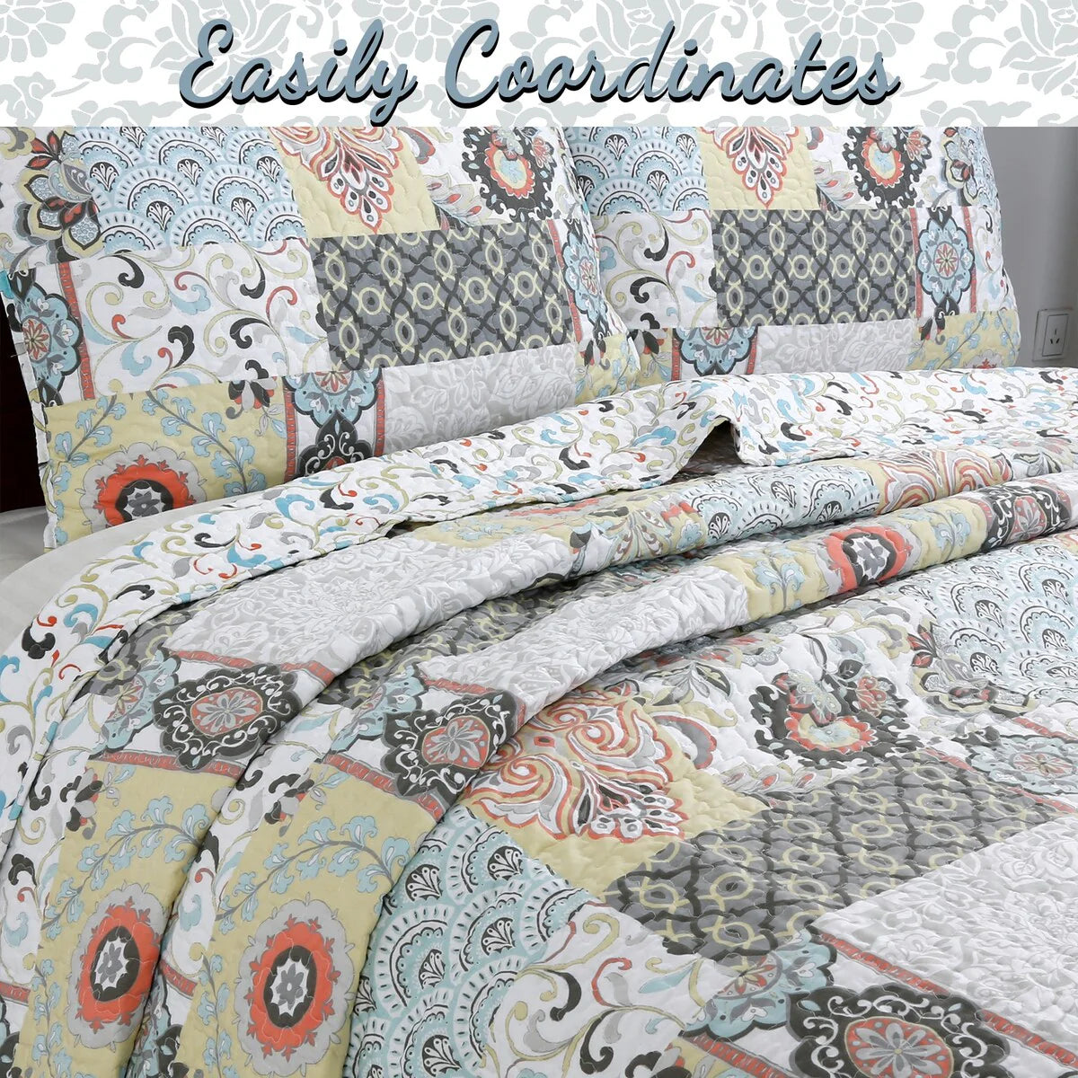 Moorea Patchwork Quilt Bedding Set