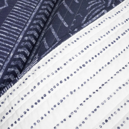 Lush Decor Hygge Geometric Pattern 3-piece Quilt Set
