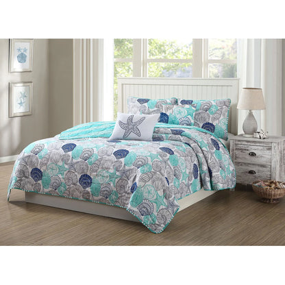 Quaint Home Kai Reversible 5-Piece Quilt Set