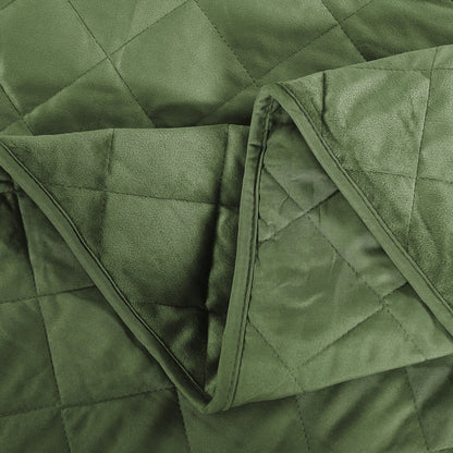 Serenta Velvet Quilts 5 Piece Ultra Soft Floor Touching Bedspread Set