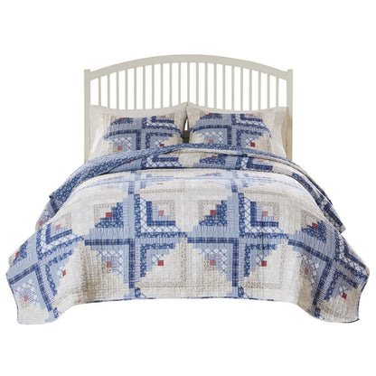 Greenland Home Finely Stitched Cottage Cabin Traditional Quilt Set